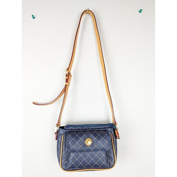 RIONI SIGNATURE Navy blue small POCKET PURSE CROSSBODY BAG - Picture 5 of 16